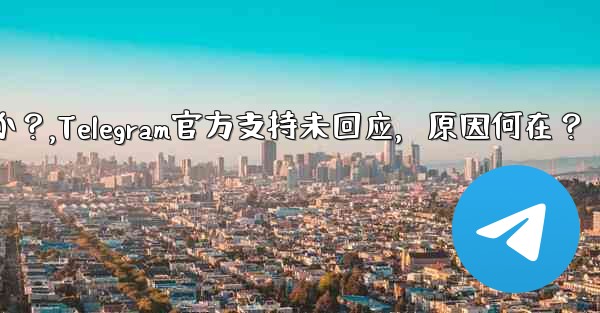 telegram の公式サポートがまだ応答していないのはなぜですか？,Telegram官方支持未回应，原因何在？