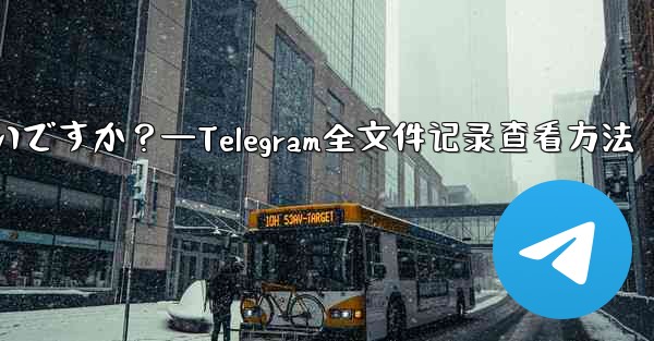 Telegram ですべての送信ファイル記録を表示するにはどうすればよいですか？—Telegram全文件记录查看方法