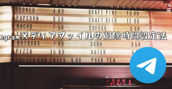 <b>Telegram がメディア ファイルを自動的に削除する時間を設定するにはどうすればよいですか？;Telegramメディ</b>