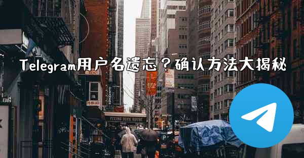 Telegram用户名遗忘？确认方法大揭秘