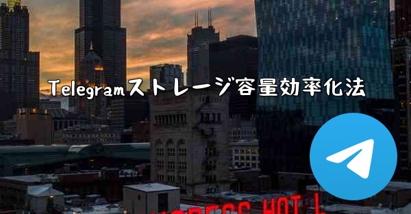 Telegramストレージ容量効率化法