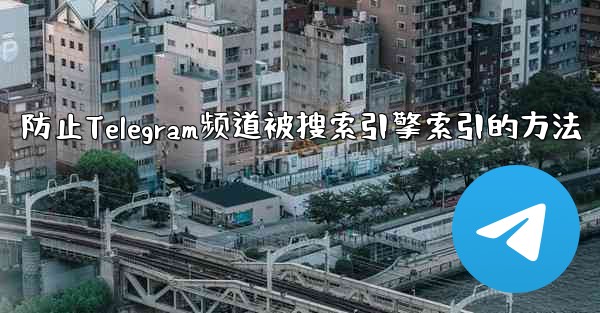 <b>防止Telegram频道被搜索引擎索引的方法</b>