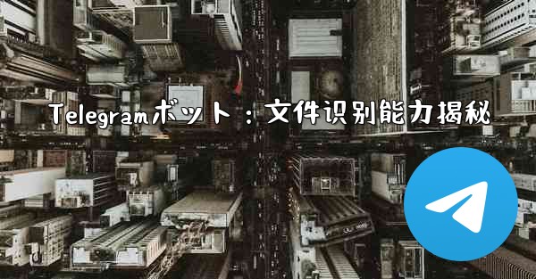 <b>Telegramボット：文件识别能力揭秘</b>