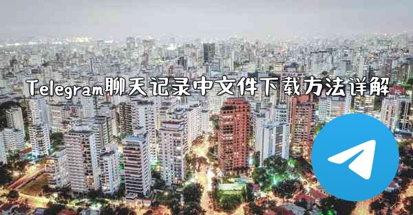 Telegram聊天记录中文件下载方法详解