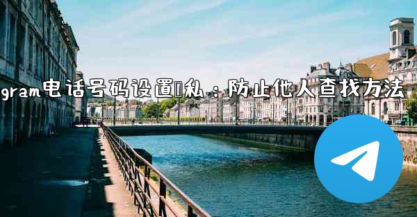 Telegram电话号码设置隐私：防止他人查找方法