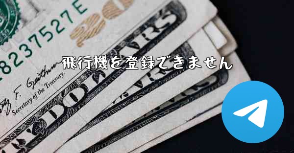 <b>飛行機を登録できません</b>