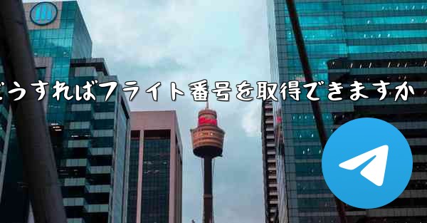テキストメッセージを受信できない場合どうすればフライト番号を取得できますか