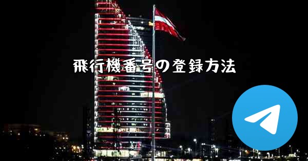 飛行機番号の登録方法