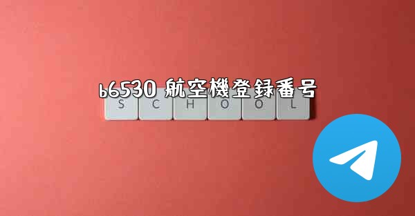 b6530 航空機登録番号