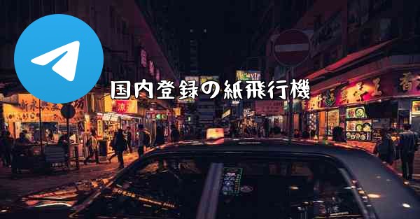国内登録の紙飛行機