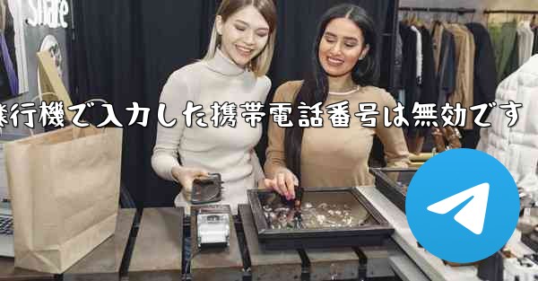 紙飛行機で入力した携帯電話番号は無効です