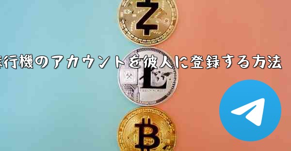 飛行機のアカウントを彼人に登録する方法