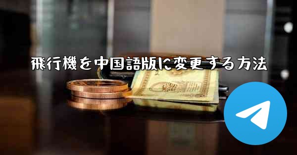 飛行機を中国語版に変更する方法