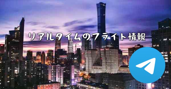 リアルタイムのフライト情報