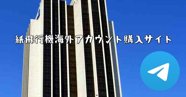 紙飛行機海外アカウント購入サイト