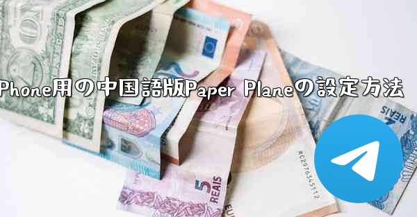 iPhone用の中国語版Paper Planeの設定方法