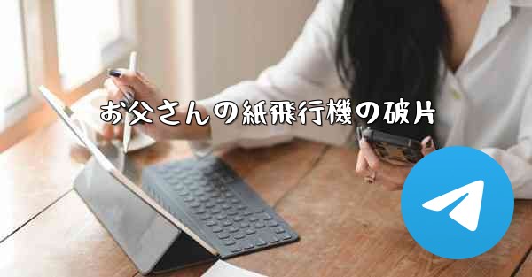 お父さんの紙飛行機の破片