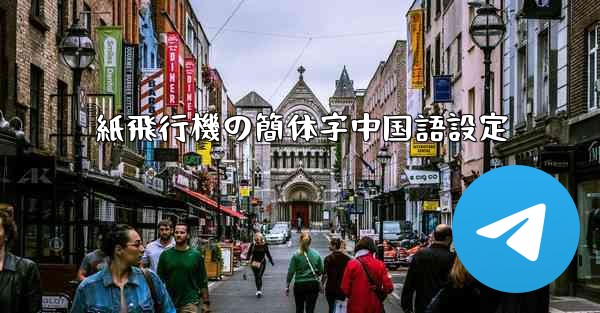 紙飛行機の簡体字中国語設定