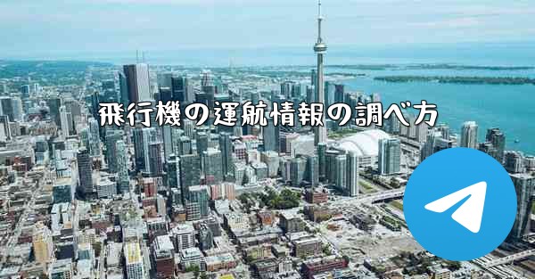 飛行機の運航情報の調べ方