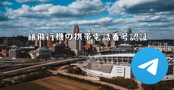 紙飛行機の携帯電話番号認証