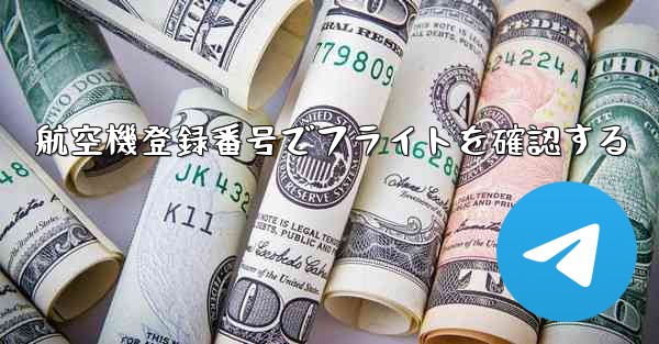 航空機登録番号でフライトを確認する