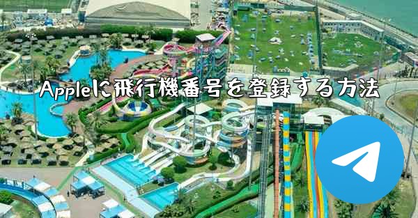 Appleに飛行機番号を登録する方法