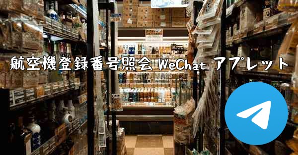 航空機登録番号照会 WeChat アプレット