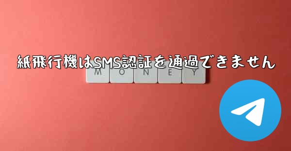 紙飛行機はSMS認証を通過できません
