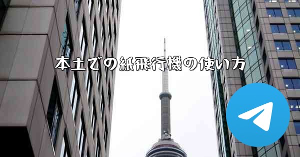 本土での紙飛行機の使い方