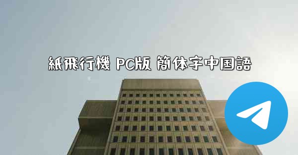 紙飛行機 PC版 簡体字中国語