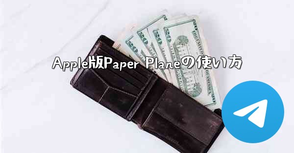 Apple版Paper Planeの使い方