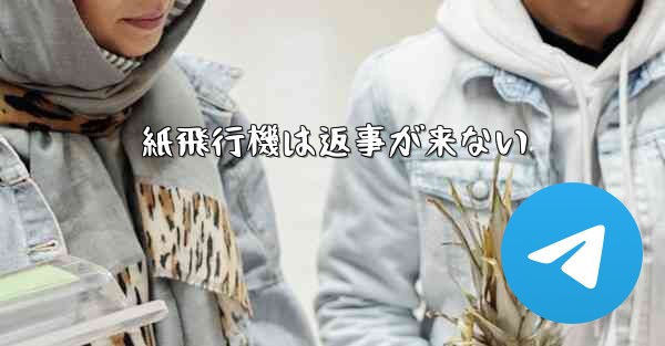 紙飛行機は返事が来ない