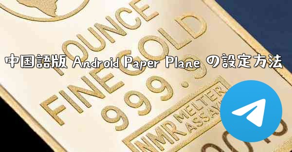 中国語版 Android Paper Plane の設定方法