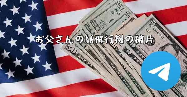 お父さんの紙飛行機の破片