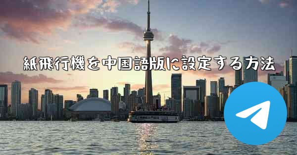 紙飛行機を中国語版に設定する方法