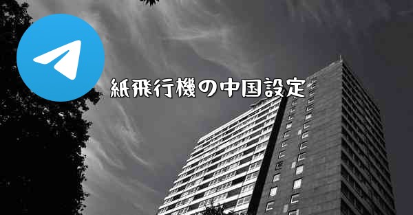 紙飛行機の中国設定