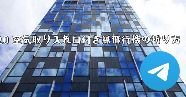 <b>J-20 空気取り入れ口付き紙飛行機の折り方</b>