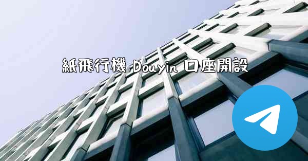 紙飛行機 Douyin 口座開設