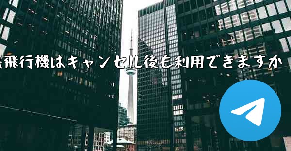 紙飛行機はキャンセル後も利用できますか