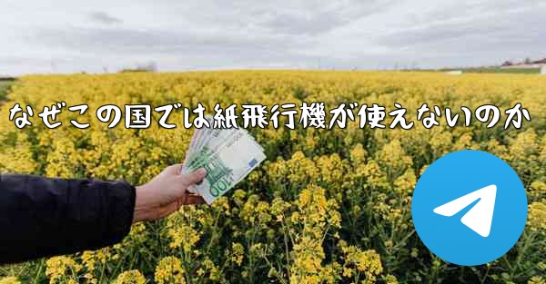 <b>なぜこの国では紙飛行機が使えないのか</b>