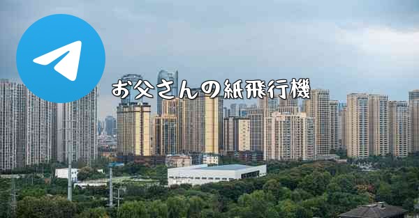 お父さんの紙飛行機