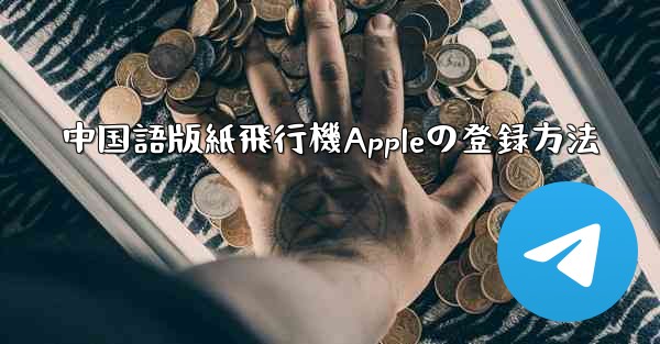中国語版紙飛行機Appleの登録方法
