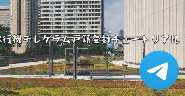 紙飛行機テレゲラム戸籍登録チュートリアル