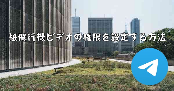 紙飛行機ビデオの権限を設定する方法