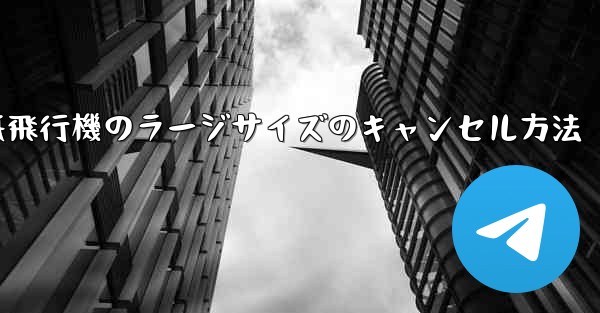 紙飛行機のラージサイズのキャンセル方法