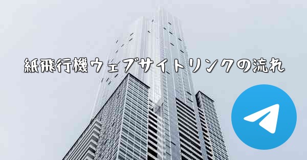 紙飛行機ウェブサイトリンクの流れ