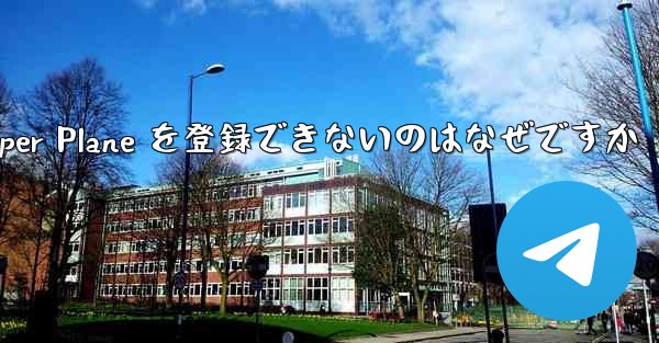 Apple 携帯電話に Paper Plane を登録できないのはなぜですか