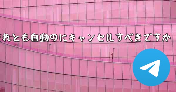 紙飛行機は自分でキャンセルするべきですかそれとも自動のにキャンセルすべきですか
