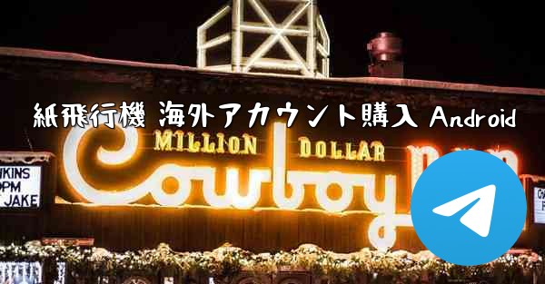 紙飛行機 海外アカウント購入 Android