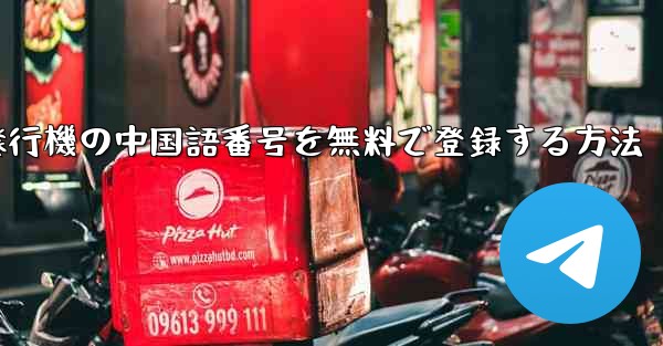 紙飛行機の中国語番号を無料で登録する方法